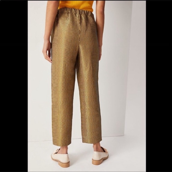 🆕 With Tag. Anthropologie Maeve Jacquard Trousers - Picture 2 of 9